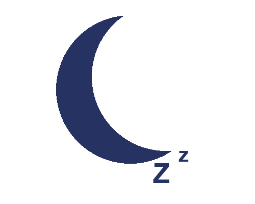 Значок луны (Sleep) — ночной режим кондиционера