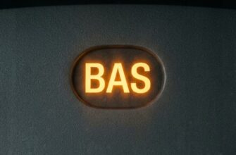 Жёлтая надпись BAS на приборной панели (Brake Assist)