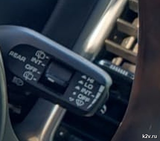 Рычаг стеклоочистителей Porsche: HI, LO, INT, OFF и REAR