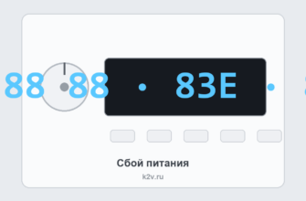 Панель холодильника Samsung с кодом 88 88: сбой питания