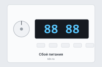 Панель холодильника Samsung с кодом 88 88: сбой питания