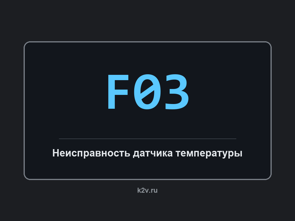 Дисплей стиральной машины с кодом F03