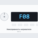 Ошибка F08 на стиральной машине Indesit: не греет воду