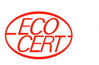 Знак на упаковке: красный овал с надписью ECOCERT