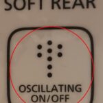 Значок из точек столбиком с надписью SOFT REAR