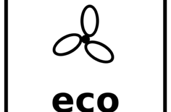 Значок на духовке — вентилятор и надпись eco, экономичный режим